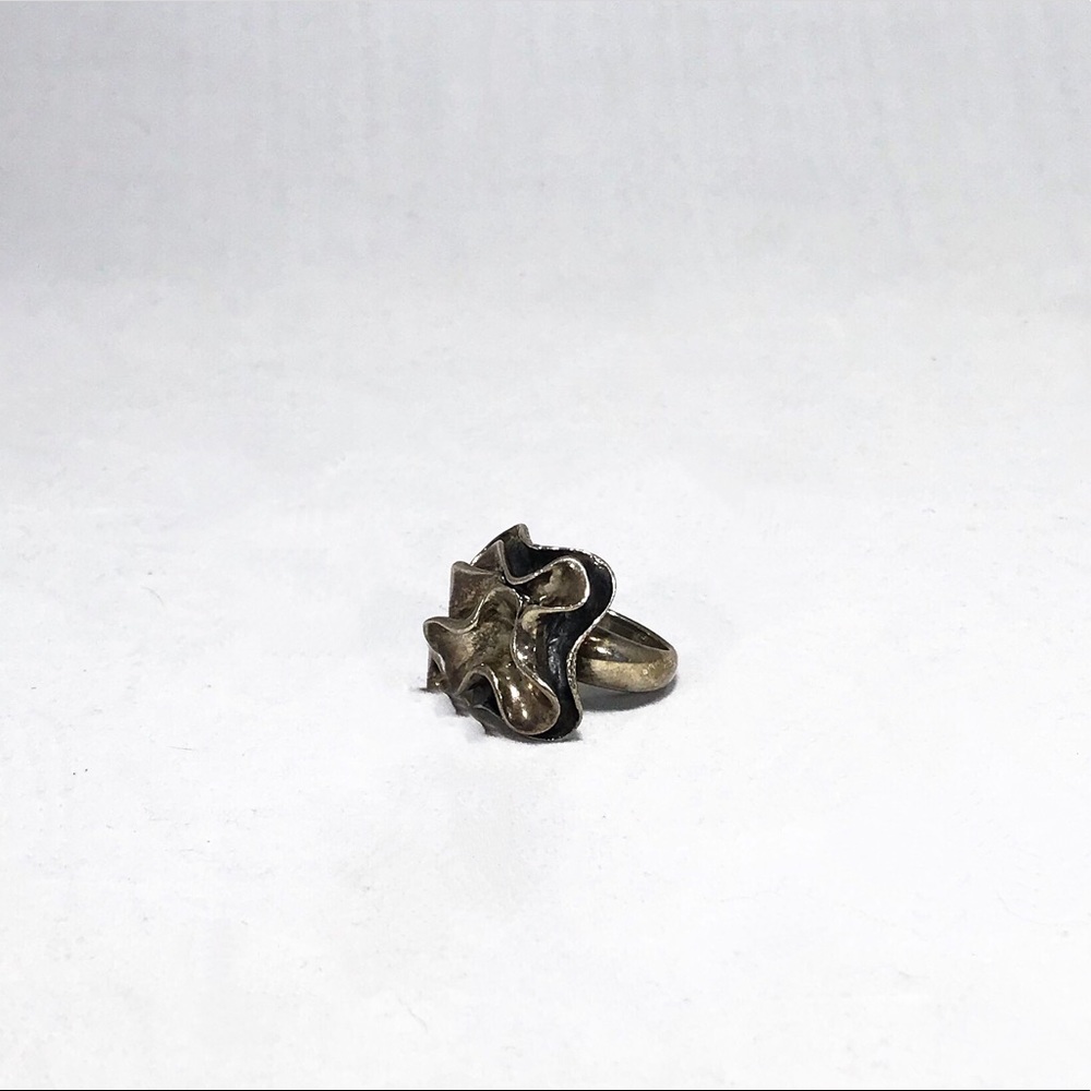 Sterling Silver Silpada Flower Ring